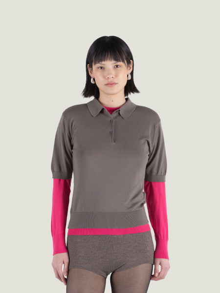 Jill - John Smedley's Sea Island Cotton Polo Shirt | John Smedley