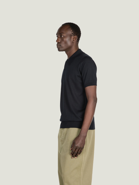 Monroe - John Smedley's Anglo Indian Gauze Polo Shirt | John Smedley