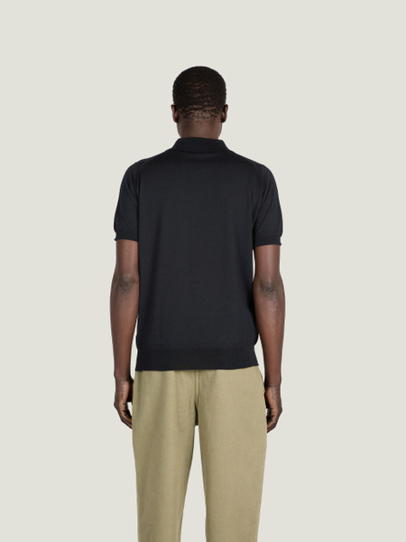 Monroe - John Smedley's Anglo Indian Gauze Polo Shirt | John Smedley