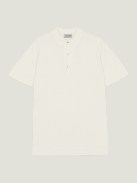 【未使用】JOHN SMEDLEY SKIPPER KNIT POLO L Mycroft - John Smedley's Sea Island Cotton Polo Shirt | John Smedley