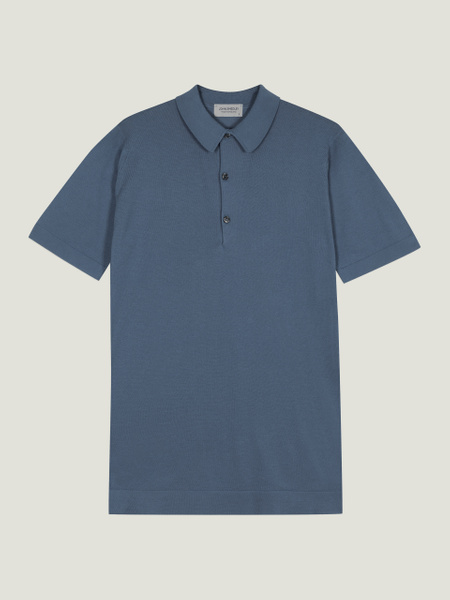 【未使用】JOHN SMEDLEY SKIPPER KNIT POLO L Mycroft - John Smedley's Sea Island Cotton Polo Shirt | John Smedley