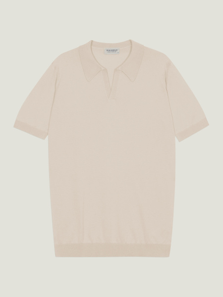 【未使用】JOHN SMEDLEY SKIPPER KNIT POLO L Mycroft - John Smedley's Sea Island Cotton Polo Shirt | John Smedley