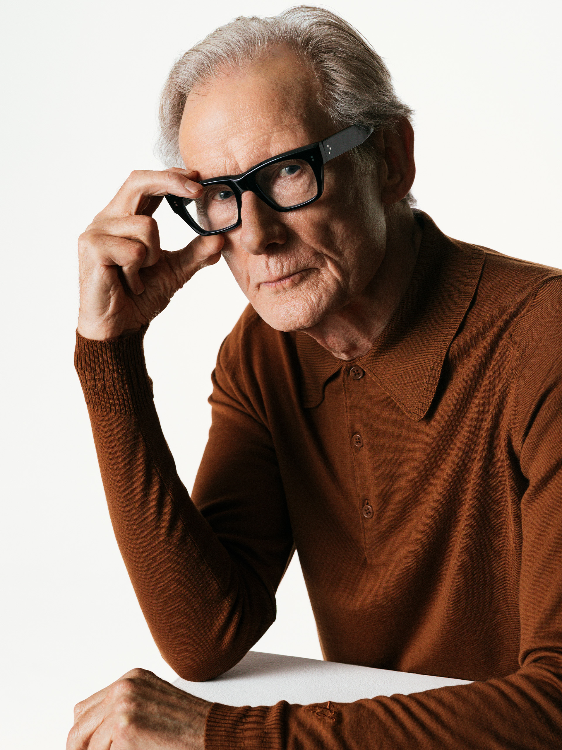 Bill Nighy Long Sleeve Polo Shirt
 